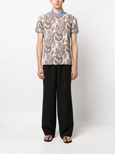 ETRO Poloshirt met paisley-print - Beige