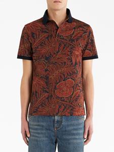 ETRO Poloshirt met bloemenprint - Rood
