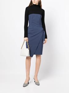 pauleka Paule Ka Midi-jurk met contrasterend vlak - Blauw