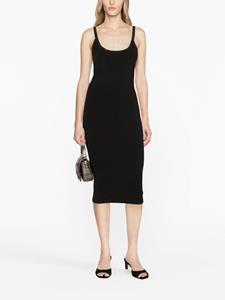 Alexander Wang crystal-embellished jersey dress - Zwart