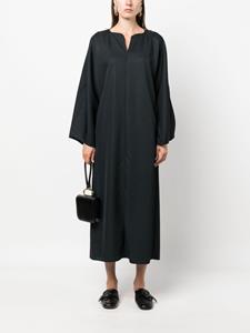 bymalenebirger By Malene Birger Midi-jurk met split in de hals - Zwart