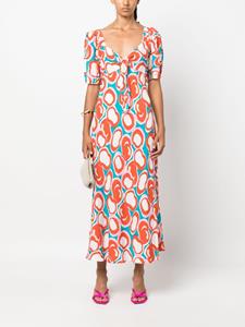 DVF Diane von Furstenberg Teagan midi dress - Wit