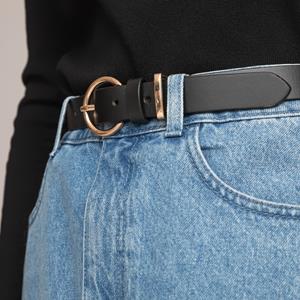 LA REDOUTE COLLECTIONS Leren riem met goudkleurige gesp