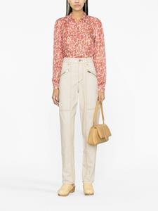 isabelmarant ISABEL MARANT Fanny straight cargo broek - Beige