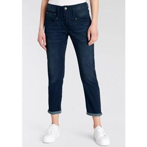 Herrlicher Gerade Jeans "Shyra Cropped Denim Smooth", Im Boyfriend Style, Abriebeffekte, Vintage