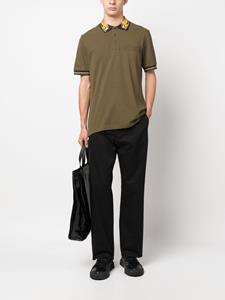 versacejeanscouture Versace Jeans Couture Poloshirt met barokpatroon - Groen