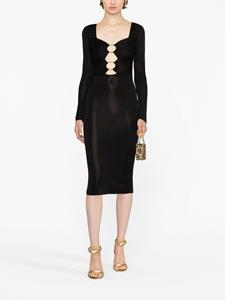 tomford TOM FORD Uitgesneden midi-jurk - Zwart