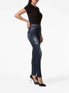 philippplein Philipp Plein Gerafelde jegging - Blauw