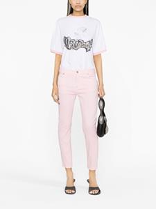 low-rise tapered jeans - Roze