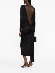 Versace x Dua Lipa jurk met open rug - Zwart