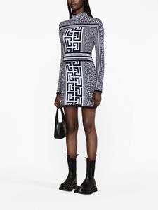 Balmain Mini-jurk met monogram - Wit