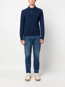 ETRO Gebreid poloshirt met geborduurd logo - Blauw
