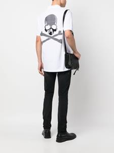 philippplein Philipp Plein Poloshirt met logopatch - Wit