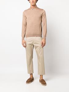 Lardini Poloshirt met lange mouwen - Beige