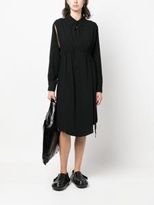 mm6maisonmargiela MM6 Maison Margiela Blousejurk met trekkoordtaille - Zwart