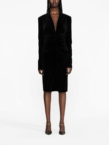 tomford TOM FORD Midi-jurk met watervalhals - Zwart