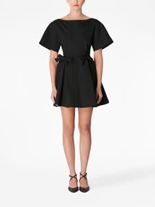 Carolina Herrera bow-detail V-back dress - Zwart