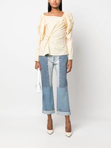 victoriabeckham Victoria Beckham Jeans met patchwork - Blauw
