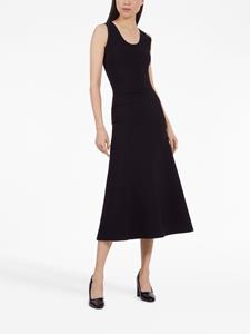 Ferragamo Flared midi-jurk - Zwart