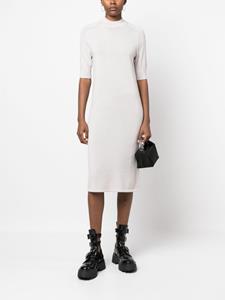 calvinklein Calvin Klein Ribgebreide midi-jurk - Grijs