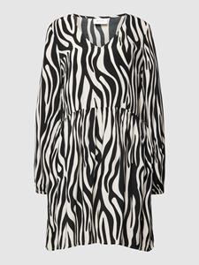 Vila Korte jurk met zebraprint