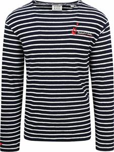 Scotch & Soda Sweater Scotch & Soda Pullover Bandana Donkerblauw Gestreept