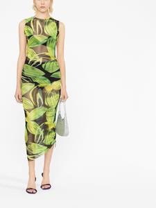 louisaballou Louisa Ballou Mouwloze midi-jurk - Groen