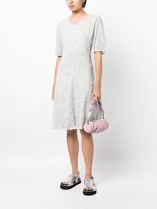 B+ab Midi-jurk met bloemenprint - Wit