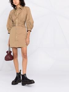 DSQUARED2 Blousejurk met ruches - Bruin