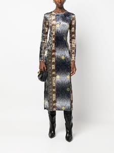 pierre-louismascia Pierre-Louis Mascia Jurk met grafische print - Blauw
