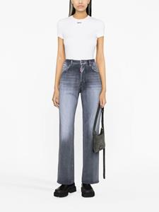 Dsquared2 high-rise straight-leg jeans - Zwart