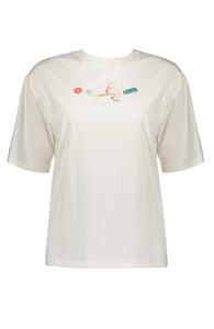 NoNo Meisjes - mom t-shirt Bodi Jane - Sneeuwwit