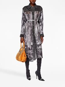 Diesel Denim blousejurk - Zwart