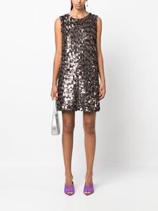 P.A.R.O.S.H. sequinned sleeveless shift minidress - Bruin