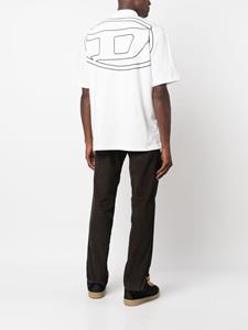 Diesel T-Vort-Megoval-D katoenen poloshirt - Wit