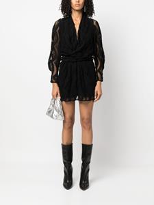 IRO Mini-jurk met patroon - Zwart