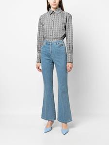 Patou Jeans met geborduurd logo - Blauw