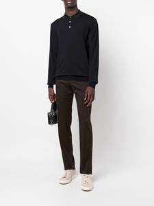 Zanone Poloshirt van scheerwol - Zwart