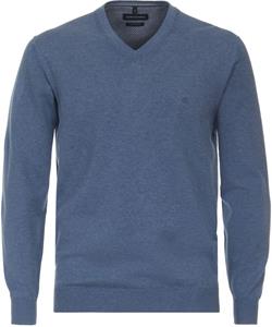 Casa Moda Pullover V-Hals Petrol Blauw