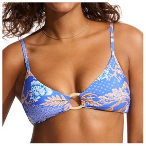 Seafolly - Women's Eden Ring Front Bralette - Bikinitop, blauw