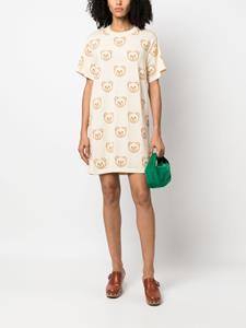 Moschino T-shirtjurk met teddybeer - Beige