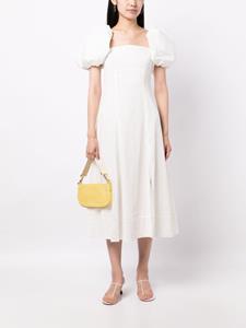 Rejina Pyo Midi-jurk met pofmouwen - Wit