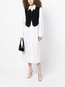 pushBUTTON Blousejurk met gilet detail - Zwart