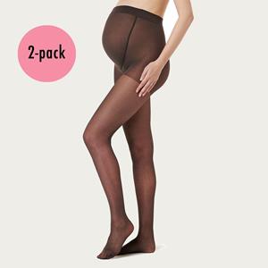 Noppies Zwangerschapspanty Positiepanty 20 Den Nearly Zwart 2-Pack