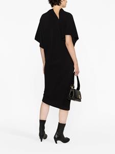 rickowens Rick Owens Midi-jurk met hoge hals - Zwart