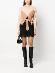 TWINSET Mini-jurk met vlak van kant - Zwart