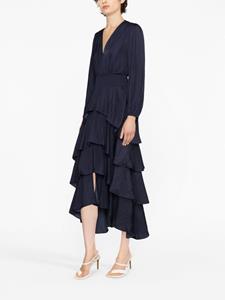 Maje Maxi-jurk met ruches - Blauw