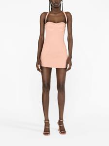 Retrofete Sumner gebreide mini-jurk - Roze