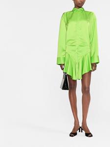 theattico The Attico Asymmetrische mini-jurk - Groen