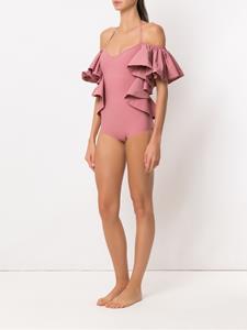 amirslama Amir Slama Badpak met ruches - Beige